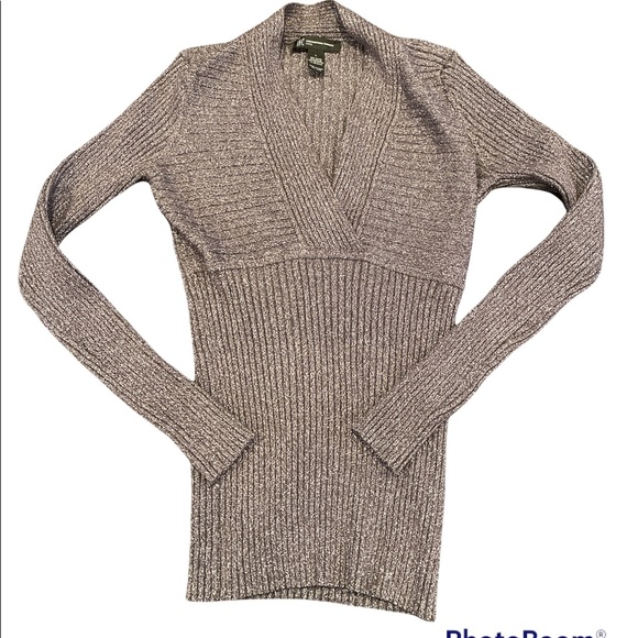 INC ribbed sparkle sweater - Picture 1 of 5